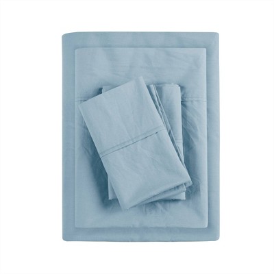 Ivory Full Cotton Percale Pillow Cover Set