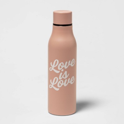 20oz Stainless Steel Vacuum Water Bottle Love is Love - Pride