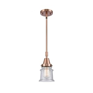Canton - 1 Light Stem Hung Mini Pendant In Industrial Style-11.13 Inches Tall and 6.5 Inches Wide - 1 of 1