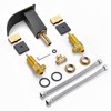 Sumerain 8" Widespread Bathroom Faucet 3 Hole Waterfall Basin Faucet Black and Gold Finish - 4 of 4