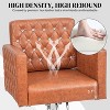 Karl Home Black Modern Heavy Duty Hydraulic Swivel Hair Stylist Salon Chair with Curved Armrests - 4 of 4
