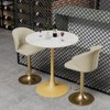 Artloge 100cm High Round Bar Height Bistro Pub Table Sintered Stone-top Breakfast Table - 3 of 4