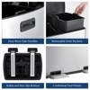 16 Gallon Dual Trash Can, Stainless Steel Garbage Bin with Plastic Inner Buckets, with Soft-Close Lids & Foldable Pedals for Kitchen - 2 of 4
