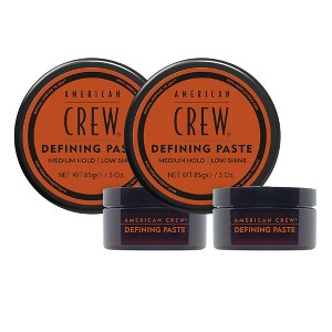 American Crew Defining Paste | Stocking Stuffers | Medium Hold Hair Gel | Low Shine | Flexible Styling - 3 oz (PACK OF 2) - 1 of 4