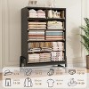 4/6/7 Drawer Dresser for Bedroom, Wooden Storage Chest with Deep Drawers, Freestanding Closet Dresser with Tall Legs for Entryway, Living Room - 4 of 4