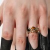 SOHI Women's California Gold The Renaissance Finger Ring - 4 of 4