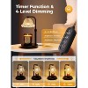 FAAYFIAN Adjustable Candle Warmer Lamp with Timer,Wood Base Metal Shade,Birthday Gifts for Women Mom - 4 of 4