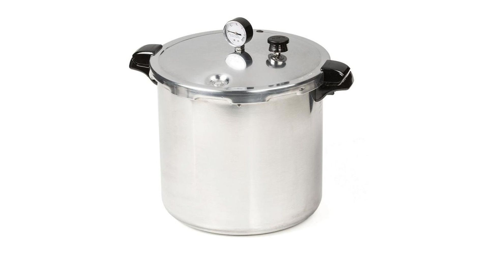 Presto Pressure Canner with Pressure Gage and Canning Rack, Heavy Gauge Aluminum, 23 Quart