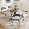 SUGIFT Folding Chairs with Padded Vinyl Seat, Heavy-Duty Metal Frame, Supports 330 lbs, Portable & Lightweight - 4 of 4