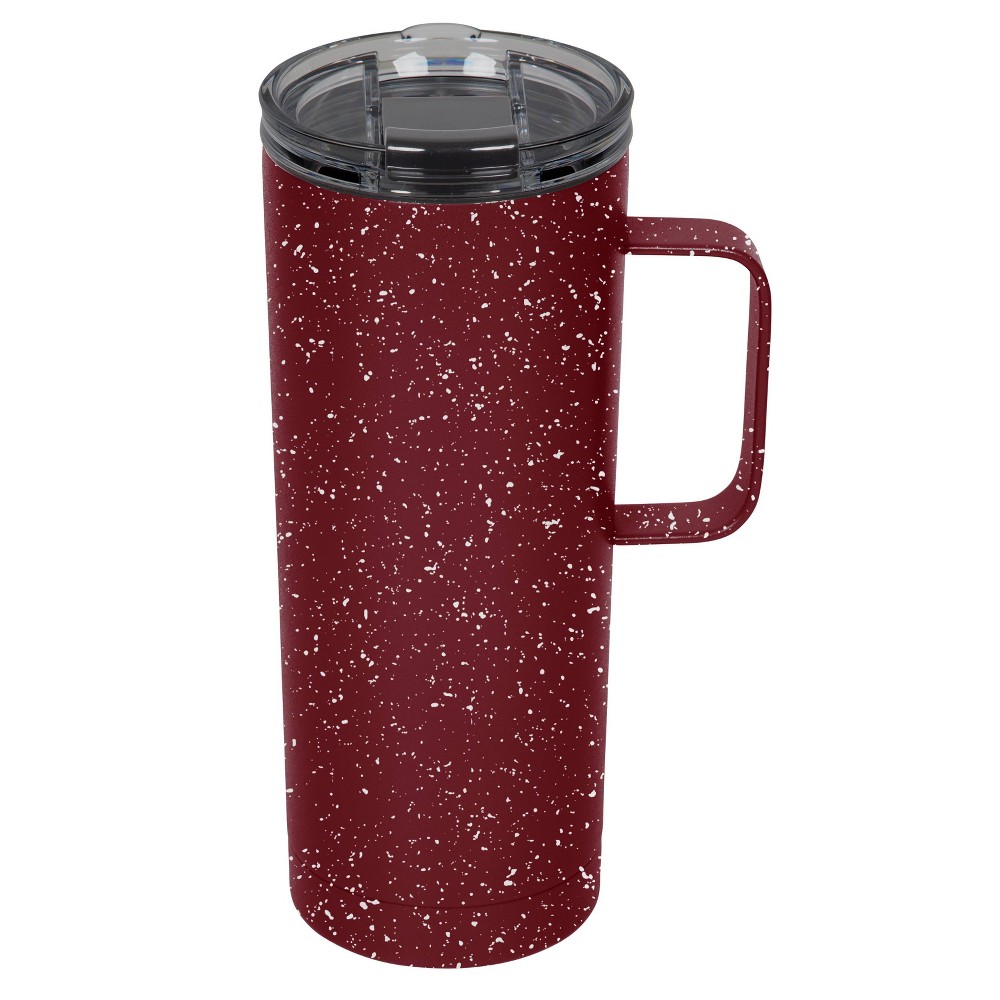 Photos - Glass FIFTY/FIFTY 20oz Speckle Tall Mug Brick Red/White