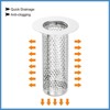 Unique Bargains Stainless Steel Bathroom Kitchen Hair Floor Drain Strainer - 3 of 3
