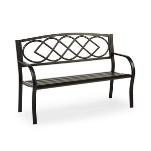 Evergreen Celtic Knot Garden Bench - 1 of 4