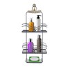 Cameo Hanging Shower Caddy, No Blocking to Shower Head, Rustproof, Soap Holder, Bathroom - Speckled Black - 2 of 4