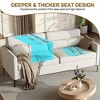 80" Comfortable Sofa, Metal Leg 3-Seater Sofa, Deep Seat Sofa, Linen Modern Sofa for Living Room, Apartment, Office - 4 of 4