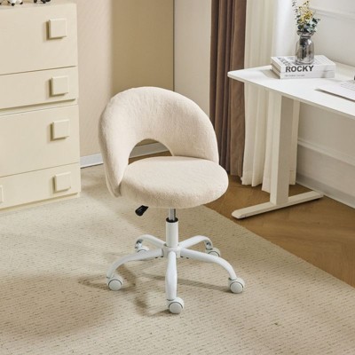 Karl Home |Khaki 21 inch W Small Office Chair Task Chair With Wheels