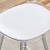 Kumasinova Small Size Kitchen Chairs Set of 2,Modern Padded Bar Stools with Metal Legs,Accent Chairs with Footrest for Kitchen,Dining Room - 3 of 4