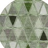 Green And Fern Green Geometric Washable Indoor Outdoor Area Rug - 4 of 4
