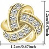 Stud Earrings , Hypoallergenic, Love Knot Design for Women Fashionable Temperament, Suitable for Women To Wear - 3 of 4