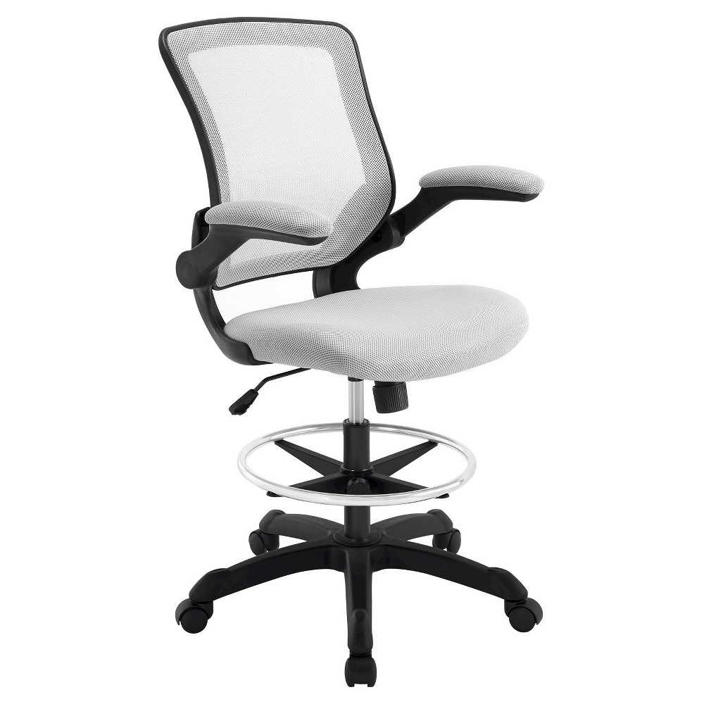 Photos - Computer Chair Modway Veer Drafting Stool Armor Gray  