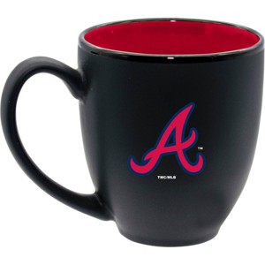 MLB Atlanta Braves 15oz Inner Color Black Coffee Mug - 1 of 3