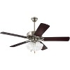 Emerson Kathy Ireland Home Pro Series II Indoor 50" Ceiling Fan LED Light Kit, Brushed Steel - 2 of 4