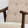 CAVINAS Polyester Accent Chair with Mid-Height Backrest,Mid-Century Modern Upholstered Living Room Chairs,Reading Chairs for Living Room - 4 of 4