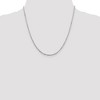 Black Bow Jewelry 2mm Sterling Silver Flat Cable Chain Necklace - 2 of 4