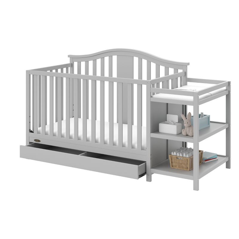 Graco Solano 5-in-1 Convertible Crib and Changer with Drawer, 4 of 11