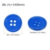 Unique Bargains Sewing Resin Round Flat 4-Hole Replacement Craft Buttons 20 Pcs - 2 of 4