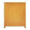Oceanstar Natural Finished Rectangular Laundry Wood Hamper with Interior Bag - 3 of 4