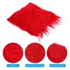 Unique Bargains DIY Crafts Halloween Gnome Beard Plush Fluffy Faux Fur Fabric Square Patches - 4 of 4