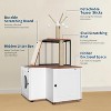 48.8" 2-In-1 Hidden Litter Box & Cat Tree – Multi-Level Enclosure w/ Scratching Posts, Toys – Space-Saving Modern Furniture for Large Cats - 4 of 4