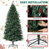 5ft/6ft/7ft Christmas Tree, Artificial Christmas Tree with Metal Stand & 7-Layer Realistic Pine Needles, Indoor, Outdoor Holiday Decor - 3 of 4