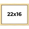 PosterPalooza | Simple Gold Picture Frame - UV Acrylic, Backing Board, Hanging Hardware Included - 2 of 4