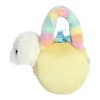Aurora Small Fancy Pals Pastel Rainbow SMILEYWORLD Vibrant Stuffed Animal White 8" - 4 of 4