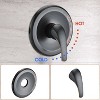 PAGED Dual Shower Head Luxury Shower Faucet Set with Drillless Stainless Steel Sliding Rod Assembly for Bathroom - 4 of 4