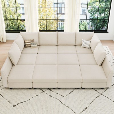 Belffin 12-Piece Commercial-Grade Sectional – 3600lb Capacity & Tool-Free Reconfiguration System