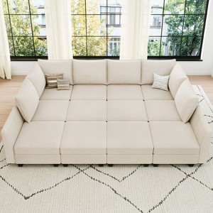 Belffin 12-Piece Commercial-Grade Sectional – 3600lb Capacity & Tool-Free Reconfiguration System - 1 of 4