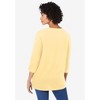 Woman Within Plus Size Perfect Three-Quarter Sleeve V-Neck Tunic - 3 of 4
