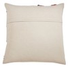 Saro Lifestyle Block Print Embroidered Pillow - Poly Filled, 22" Square, Coral - 2 of 3