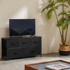 SEVOBAL Utility Storage Cabinets 5 Dressers Fabric Storage Tower, Wooden Top for Kid Room, Closet, Entryway, Nursery, Black, 39.3"*11.8"*20.8" - 4 of 4