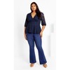 CITY CHIC | Women's Plus Size  Lace Christa Top - navy - 18W - 2 of 4