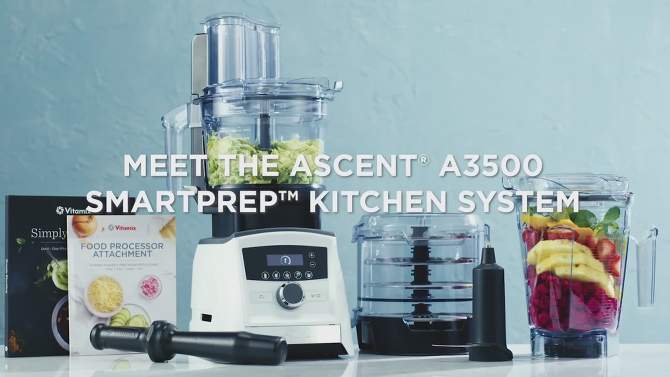 Vitamix Ascent Series A3500 Gourmet SmartPrep Kitchen System White, 2 of 12, play video
