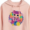 Women's - LOL Surprise! - Skater Chick w/ Flowers Cropped Graphic Hoodie - 2 of 3