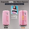 Kumasinova Premium PP Hardshell Suitcase Sets,4 Pcs Expandable Lightweight Spinner Luggage with TSA Lock,Airline-Approved,14/20/24/28" - 4 of 4