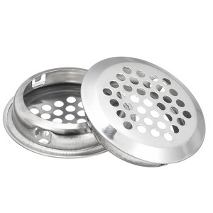 Unique Bargains Stainless Steel Dust-Proof Mesh Hole Circular Soffit Vents 18 Pcs - 1 of 4