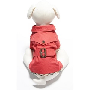 Gooby Trench Coat for Pets, Large, Red - 1 of 1
