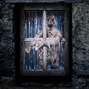 Nifti Nest Halloween Mummy Curtain - 1 of 4