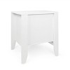 PAGED Modern Nightstand with Drawer, Small Side Table with Open Storage Shelf, Wood Bedside Table for Bedroom, Living Room - 4 of 4