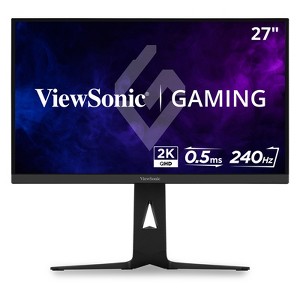 ViewSonic XG2736-2K 27 Inch 1440p 0.5ms 240Hz IPS Gaming Monitor with FreeSync Premium, RGB Lighting, Advanced Ergonomics, HDMI 2.0, DP and 65W USB-C - 1 of 4